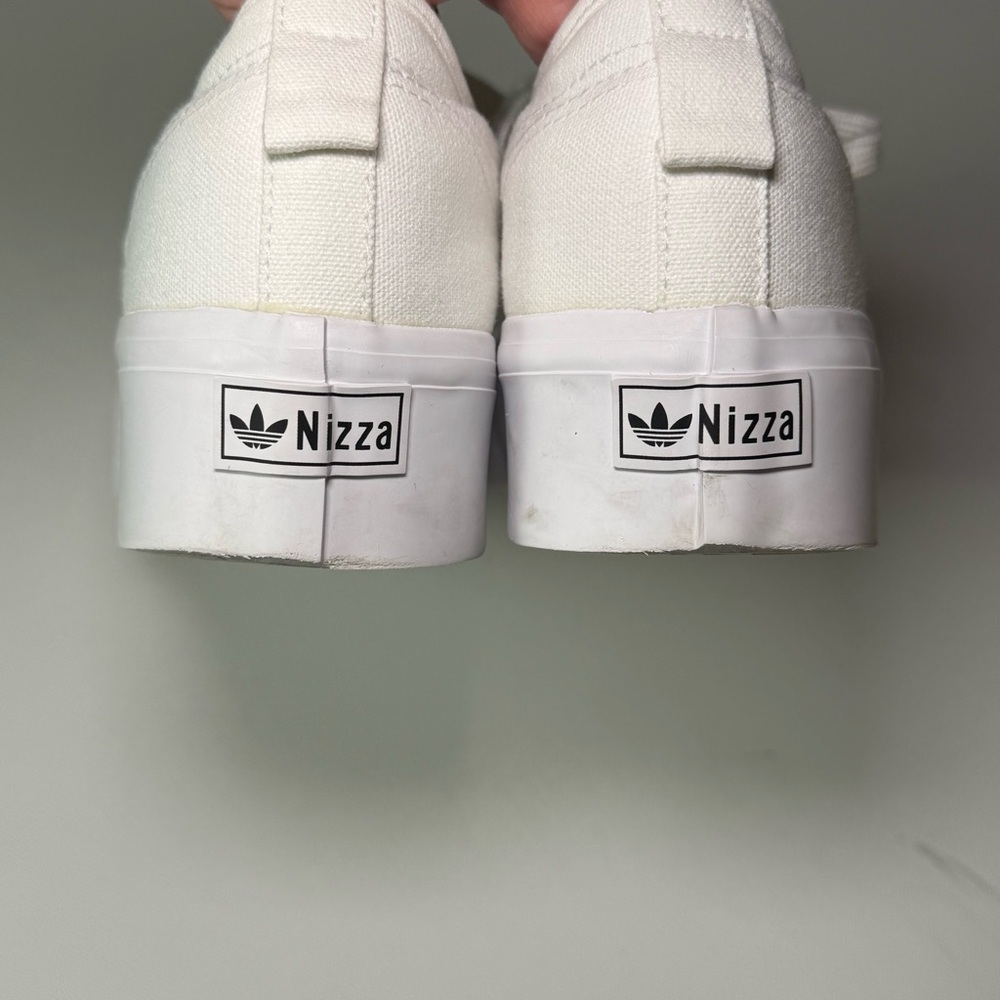 adidas Nizza Platform Sneakers – Triple White – Women’s US 9 - Picture 4 of 9